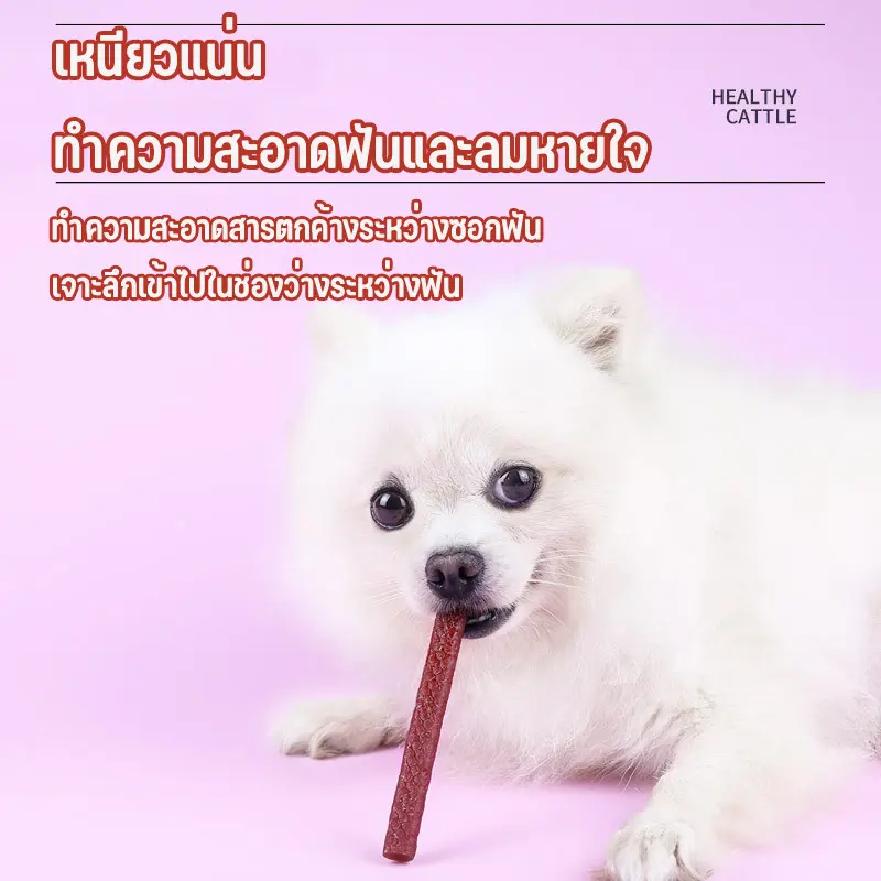 ซื้อ 2 แถม 2 ! ขนมสุนัข 500g/ถุง เนื้อเส้น โปรตีนสูง… - ภาพที่ 6