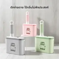 อุปกรณ์สัตว์เลี้ยง ผู้มีอิทธิพล แมว ขยะ พลั่วชุดที่มีกล่องเก็บระงับกลิ่นกายแบบบูรณาการประเภทพลั่วอึเครื่องมืออุปกรณ์แม