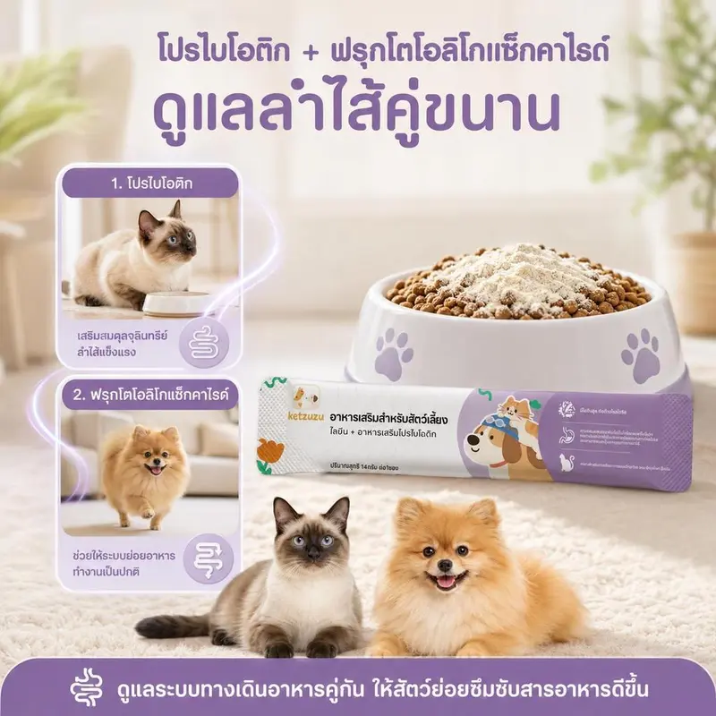 Ketzuzu 12/24 แพ็ค วิตามินแมว อาหารเสริมแมว… - ภาพที่ 5