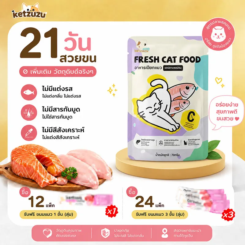 [12/24/48ซอง] อาหารแมวเปียก อาหารเปียกแมว ทูน่า…