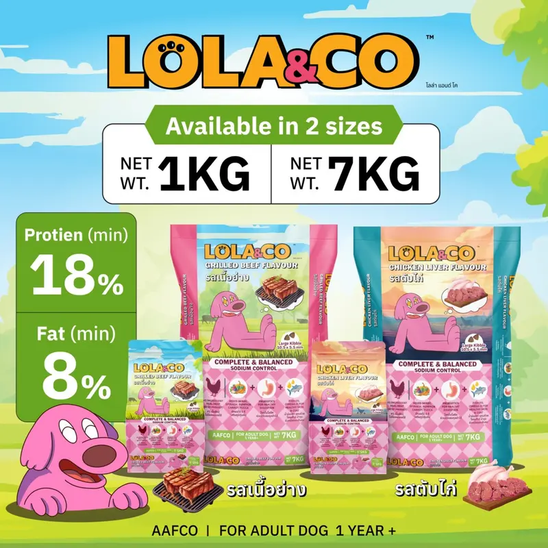 Lola & Co อาหารสุนัขแบบเม็ด ขนาด 1 kg - ภาพที่ 6