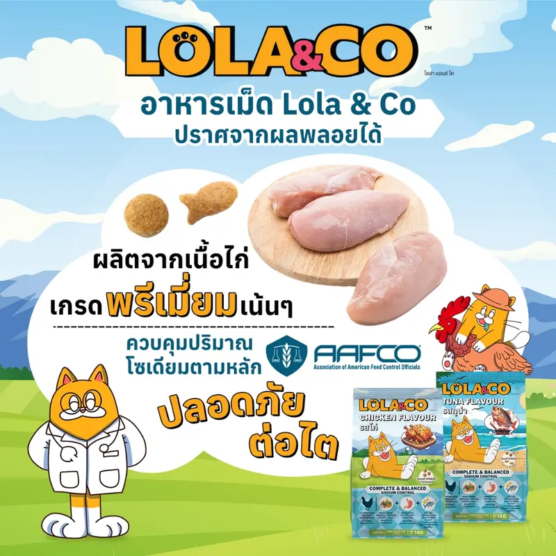 Lola&Co โลล่าแอนด์โค อาหารเม็ดแมว โปรตีนจากเนื้อสัตว์… - ภาพที่ 3