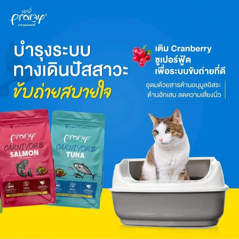 Pramy Carnivore 1kg อาหารเม็ดแมวพรามี่… - ภาพที่ 5