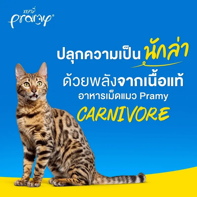 Pramy Carnivore อาหารเม็ดแมวพรามี่ สูตรเน้นเนื้อแท้… - ภาพที่ 4