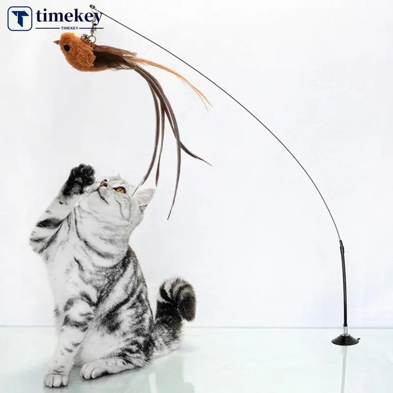 TME ของเล่นแมวจําลองนกแบบโต้ตอบ Feather Bird พร้อม… TME ของเล่นแมวจําลองนกแบบโต้ตอบ Feather Bird พร้อม…
